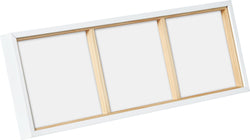 ANIA 3er Fotorahmen Holz - Weiss / B: 38.7 cm x T: 2.8 cm x H: 13.9 cm