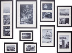 Lot de cadres photo PICO - Noir / L : 13,0 cm x H : 18,0 cm, L : 30,0 cm x H : 40,0 cm, L : 20,0 cm x H : 30,0 cm