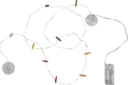 MINI CLOTHESPIN - Fil à linge pour photos - Multicolore / Longueur : 250,0 cm