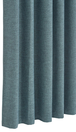 NOELLE Rideau prêt à poser occultant - Turquoise / L: 150.0 cm x H: 270.0 cm