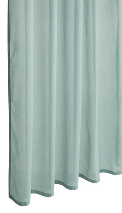 NEREA II Rideau prêt à poser jour - Bleu clair / L: 150.0 cm x H: 260.0 cm