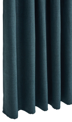 NICOLAS II Rideau prêt à poser occultant - Turquoise / L : 300,0 cm x H : 260,0 cm