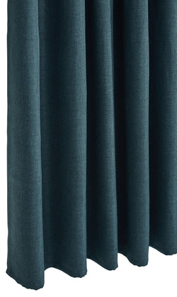 NICOLAS II Rideau prêt à poser occultant - Turquoise / L: 300.0 cm x H: 260.0 cm