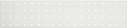 BELLO Pannello forato - Bianco / L: 57.2 cm x P: 1.2 cm x A: 12.7 cm