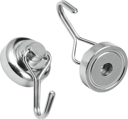 TWISTER Aimant - Argent / L: 4.2 cm x H: 1.6 cm