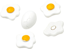 EGG Magnet - Gelb, Weiss / B: 2.5 cm x T: 2.5 cm x H: 8.0 cm