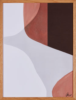 ABSTRACT 02 Bild gerahmt 30x40 cm - L: 31.0 cm x P: 2.0 cm x H: 41.0 cm