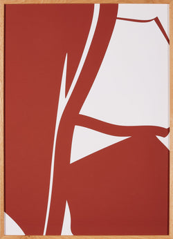 SURFACE 02 Bild gerahmt 50x70 cm - B: 51.0 cm x T: 2.0 cm x H: 71.0 cm