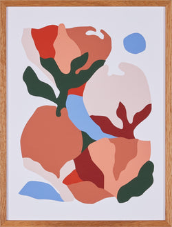 FLORAL 02 Bild gerahmt 30x40 cm - B: 31.0 cm x T: 2.0 cm x H: 41.0 cm