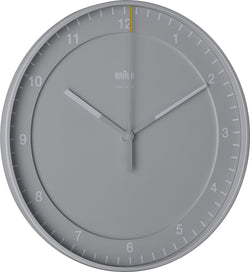 BRAUN Horloge murale - Gris / Hauteur : 30,0 cm