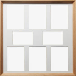 LYON Fotorahmen 8er natur - Weiss / B: 53.0 cm x T: 4.0 cm x H: 53.0 cm