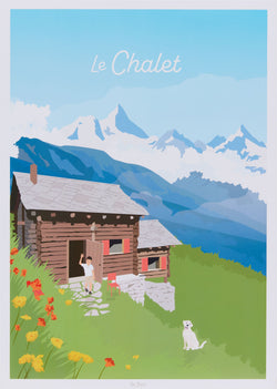 La Jonx LE CHALET Poster - B: 50.0 cm x T: 0.1 cm x H: 70.0 cm