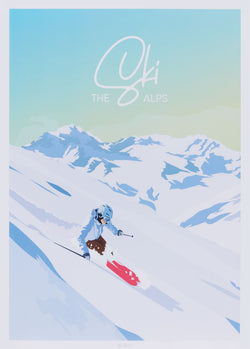 Affiche La Jonx SKI - L : 50,0 cm x P : 0,1 cm x H : 70,0 cm