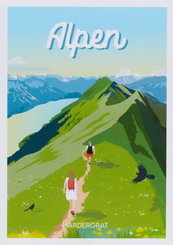 Affiche La Jonx ALPEN - L : 50,0 cm x P : 0,1 cm x H : 70,0 cm
