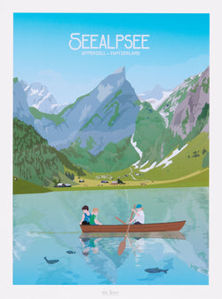 Affiche « La Jonx SEEALPSEE » - L : 30,0 cm x P : 0,1 cm x H : 40,0 cm