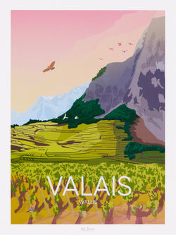 La Jonx VALAIS Poster - B: 30.0 cm x T: 0.1 cm x H: 40.0 cm