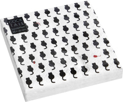 LENY Papierservietten - Schwarz, Weiss / B: 25.0 cm x T: 25.0 cm x H: 0.1 cm