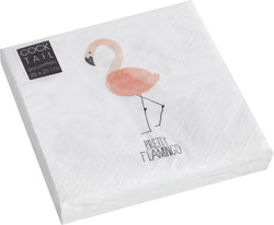 PRETTY Serviettes de table en papier - Multicolore, Blanc / L: 25.0 cm x P: 25.0 cm x H: 0.1 cm