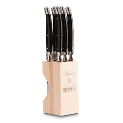 LAGUIOLE Steakmesser-Set - Schwarz