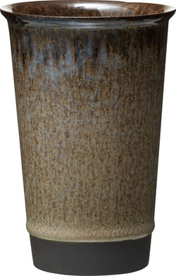 YUNA MUG GREY/GREY MATT D9.5X14CM - Grau / H: 14.0 cm