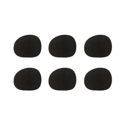 RAW BUFFALO Glasuntersetzer-Set - Schwarz / B: 12.2 cm x T: 10.0 cm x H: 0.2 cm