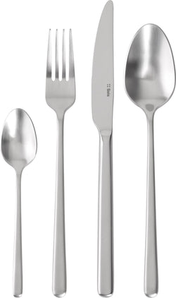 CALGARY Besteck-Set - Silber / B: 12.5 cm x T: 29.0 cm x H: 8.0 cm