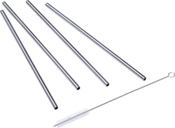NUCCIA Set de pailles - Argent / Hauteur : 20,0 cm