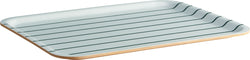 PALMIRO Serviertablett - Grün / B: 36.0 cm x T: 28.0 cm x H: 1.3 cm