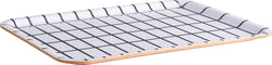 PALMIRO Serviertablett - Weiss / Schwarz / B: 36.0 cm x T: 28.0 cm x H: 1.3 cm