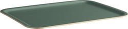 PALMIRO Serviertablett - Grün / B: 43.0 cm x T: 33.0 cm x H: 1.4 cm