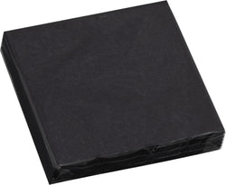 PAPER PAPER Serviettes de table en papier - Noir / L: 25.0 cm x P: 25.0 cm x H: 0.1 cm