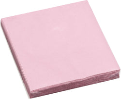 PAPER PAPER Serviettes de table en papier - Rose / L: 25.0 cm x P: 25.0 cm x H: 0.1 cm