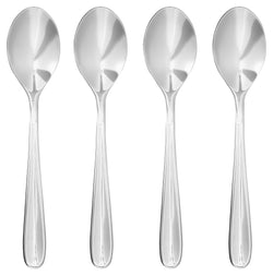 SOLA LAURIANNE Kaffeelöffel-Set - Chrom / B: 3.0 cm x T: 1.7 cm x H: 14.2 cm