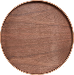 ELEO SERVING TRAY FSC WALNUT D40X5CM - Dunkelbraun / H: 5.0 cm