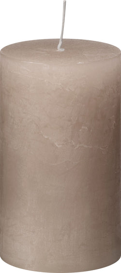 Candela cilindrica BAL - Larghezza: 6 cm x Altezza: 10 cm x Lunghezza: 6 cm x Profondità: 6 cm / Beige