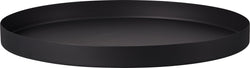 LIVIA Plate décorative - Noir / Hauteur : 2,5 cm