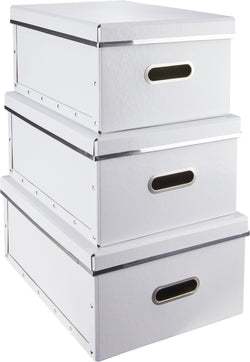 Contenitore JOACHIM - Bianco / L: 39,5 cm x A: 28,5 cm