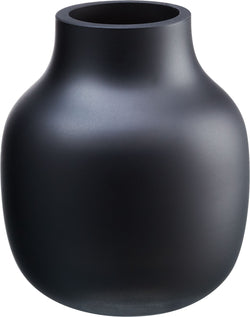 ARIS Vase - Schwarz / B: 10.0 cm x T: 10.0 cm x H: 12.5 cm