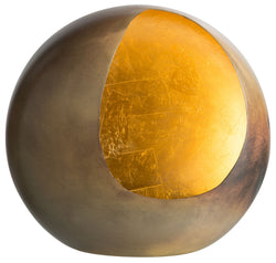 JAEL Windlicht - Kupfer / B: 15.0 cm x T: 7.0 cm x H: 13.0 cm