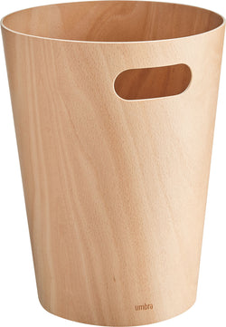 WOODROW Papierkorb - Natur / B: 28.0 cm x T: 23.0 cm x H: 28.0 cm