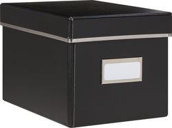 KENT Boîte de rangement - Noir / L: 16.0 cm x P: 22.0 cm x H: 14.0 cm