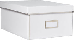 KURT Boîte de rangement - Blanc / L: 22.5 cm x P: 32.0 cm x H: 14.0 cm