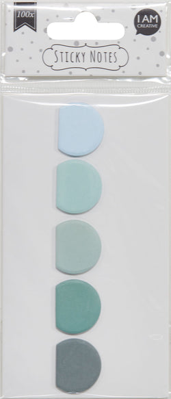 HANA Sticky Notes blau 100 St. - Blau / B: 18.0 cm x T: 0.2 cm x H: 8.0 cm