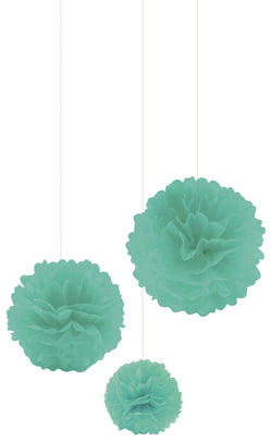 Ensemble de pompons DONNA - Menthe