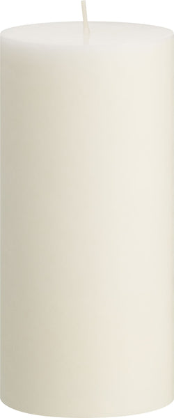 ORGANIC Candela cilindrica - Bianco / A: 15.0 cm