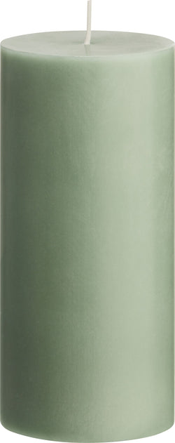 ORGANIC Bougie cylindrique - Vert pastel / Hauteur : 15,0 cm