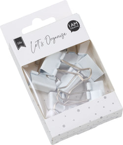 LET'S ORGANIZE Binderclips weiss 10 Stk. - Weiss / B: 25.0 mm