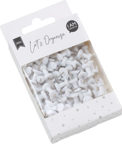LET'S ORGANIZE Pinnadeln - Weiss / H: 24.0 mm