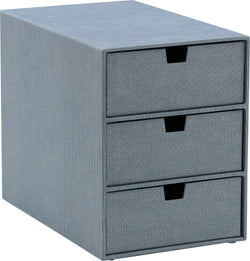 RE-STORE Schubladenbox - Blau / B: 16.0 cm x T: 25.0 cm x H: 20.5 cm