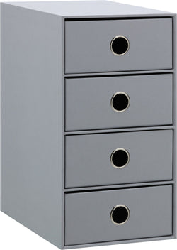 SOHO Boîte à tiroirs - Gris / L: 17.5 cm x P: 25.0 cm x H: 32.0 cm